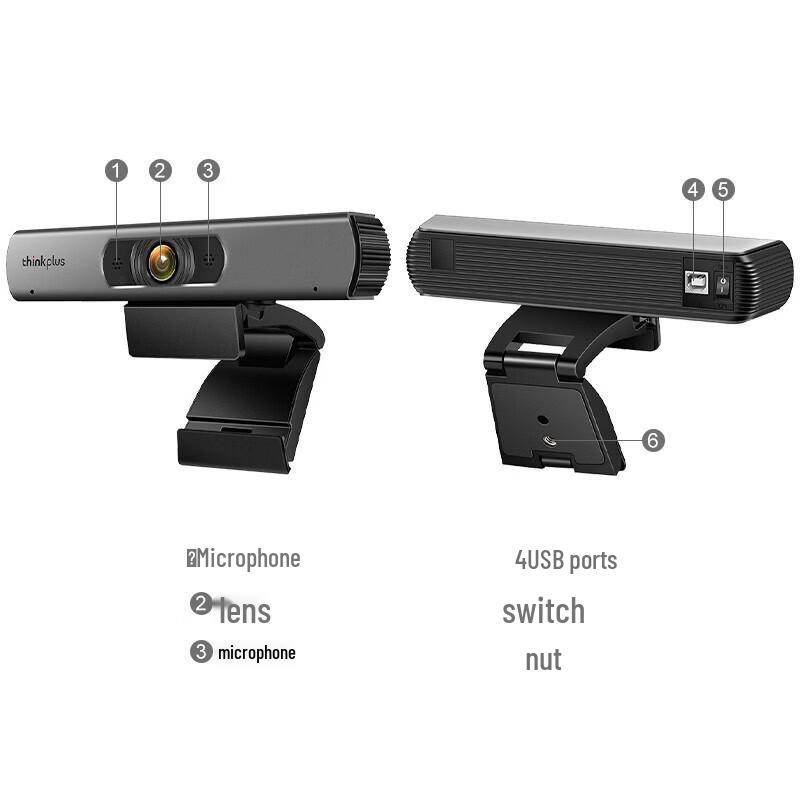 Lenovo Thinkplus MCAFHD01 1080P HD Wide-Angle Conference Camera (CN version)