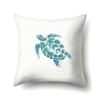 Polyester Pillowcase Peach Leather Velvet Cushion Cover Marine Life Seahorse Octopus Printed Pillow Bedside Cushion Cover