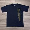 Y2K / Vintage Beijing Normal University Chinese Symbols Graphic Tee Navy Small