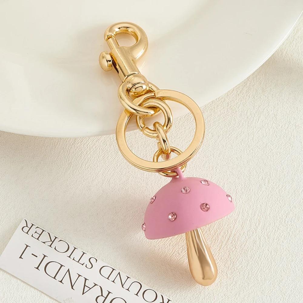 Bag Charm Women's Handbag Decor Exquisite Keychain Accessories Portable Mushroom Pendant  Gifts