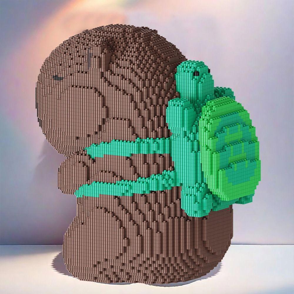 20CM/30CM Creative Capybara Building Blocks Micro Assembled Model Block Puzzle Toys Funny Desktop Ornaments Building Toy