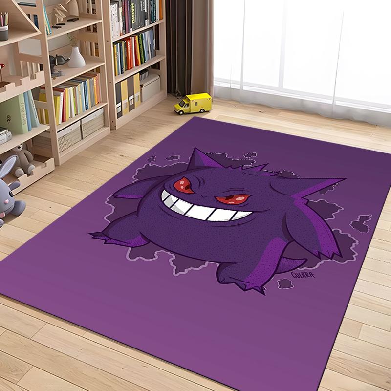 Pokemon Full Character horror gengar Pattern Carpets Bedroom Play Mat Rug Bedroom Carpet Livingroom Crawl Mat Christmas Gift Rug