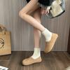 All-inclusive bequeme Schuhe, Damen Herbst- und Winter-Samt-Doudou-Schuhe, neue Retro-Slipper zum Reinschlüpfen, zwei Baumwollschuhe