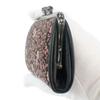 Indenya Inden coin purse 340 parent and child deerskin black x pink lacquer American blue pattern 1501-51-166