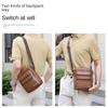 PU Business Messenger Bag Multi-pockets Handbag Portable Men's Shoulder Bag  Outdoor