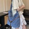 Große Kapazität Commuter Tote Bag Damen Schulter Crossbody Tasche Jeans Tasche