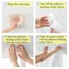 Semi Sheer Self-adhesive Curtain No Punching Installation Balcony Solid Color Gauze Privacy Drapes for Bedroom Window Blackout