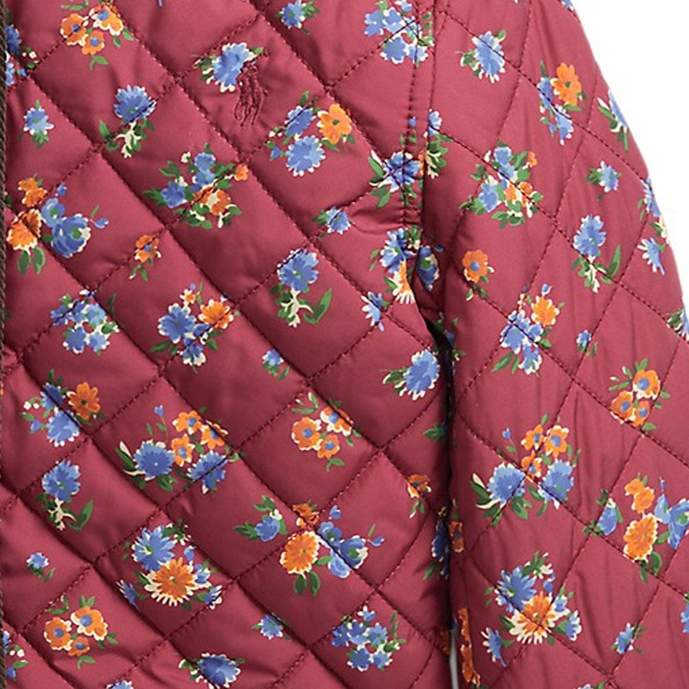 Polo Ralph Lauren Bomullsjacka FW23 Blommigt Tryck Tjock Bomullsrock Barnjackor Röd CWPOOTWG2820058-600