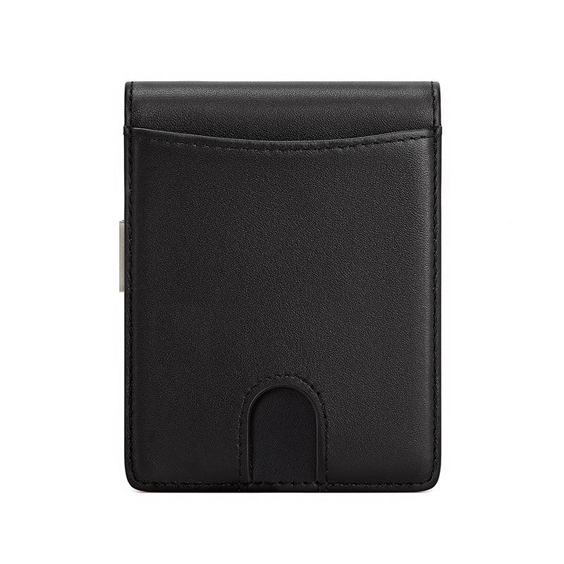 New anti-theft wallet, multi-card cowhide card bag, men's card cover, men's genuine leather dollar clip.