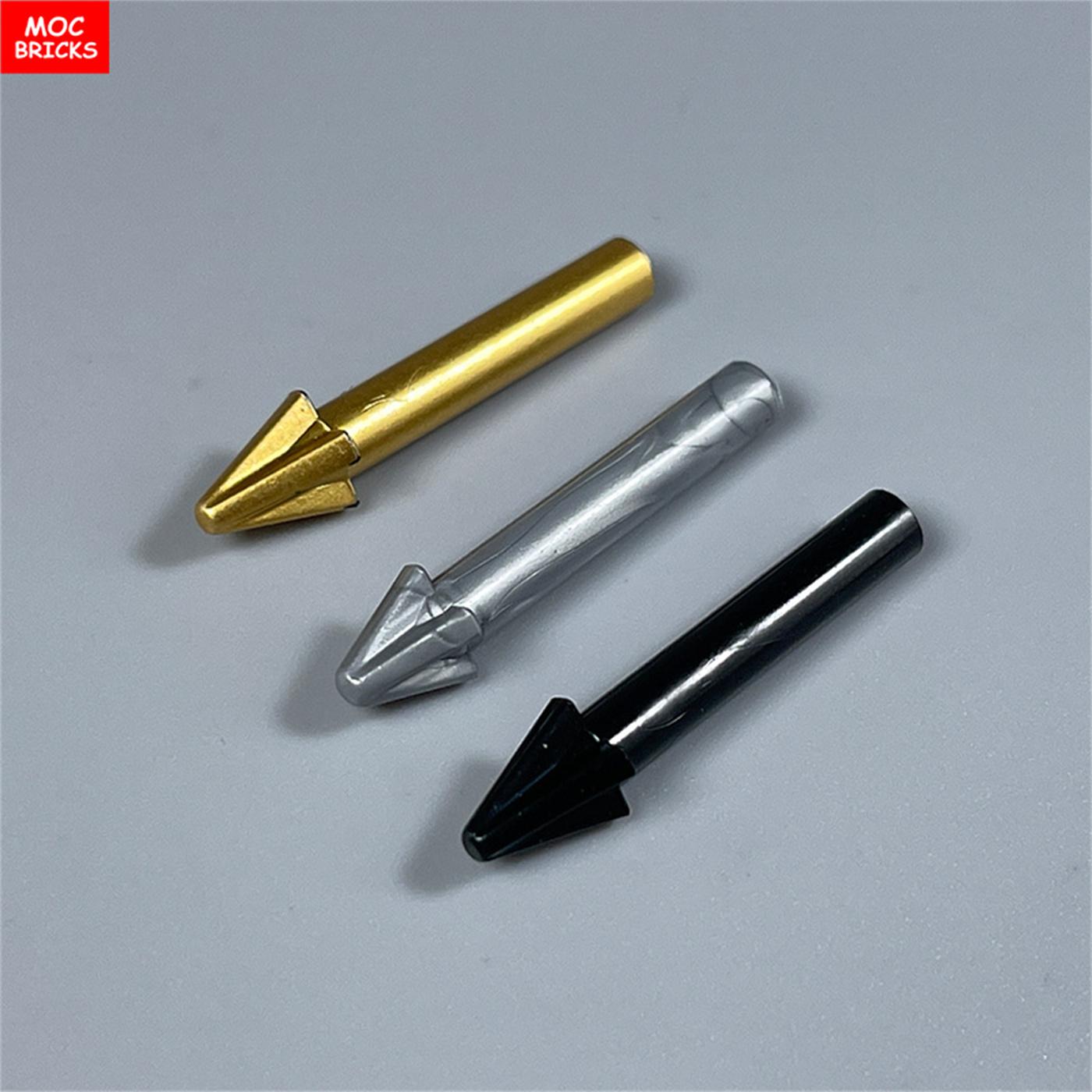 Wucifang Bags Unisex Kids Golden My Own Creation Blocks Fork Harpoon 4Cm Action Figure Ninja Arrows 18041 Do-It-Yourself Playthings Learning Building Blocks Children Gifts