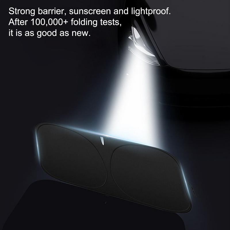 Car Sun Shade Windshield Reflective Foldable Car Shade Uv Protector For Outdoor Travel Parking Hybrid Electric Vehicle Road Trip