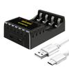 Stable LED Indicator Portable 4 Slot Adapter Intelligent Battery Charger Fast Charging Dock
