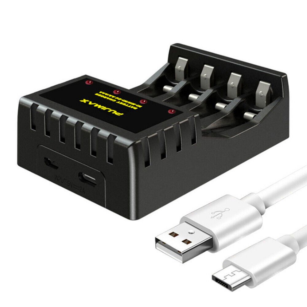 Stable LED Indicator Portable 4 Slot Adapter Intelligent Battery Charger Fast Charging Dock