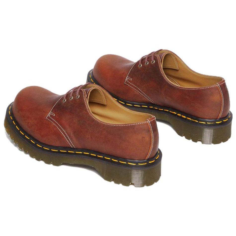 Dr. Martens Leather Fashion Versatile Formal Casual Shoes Unisex Shoes Brown 31017299