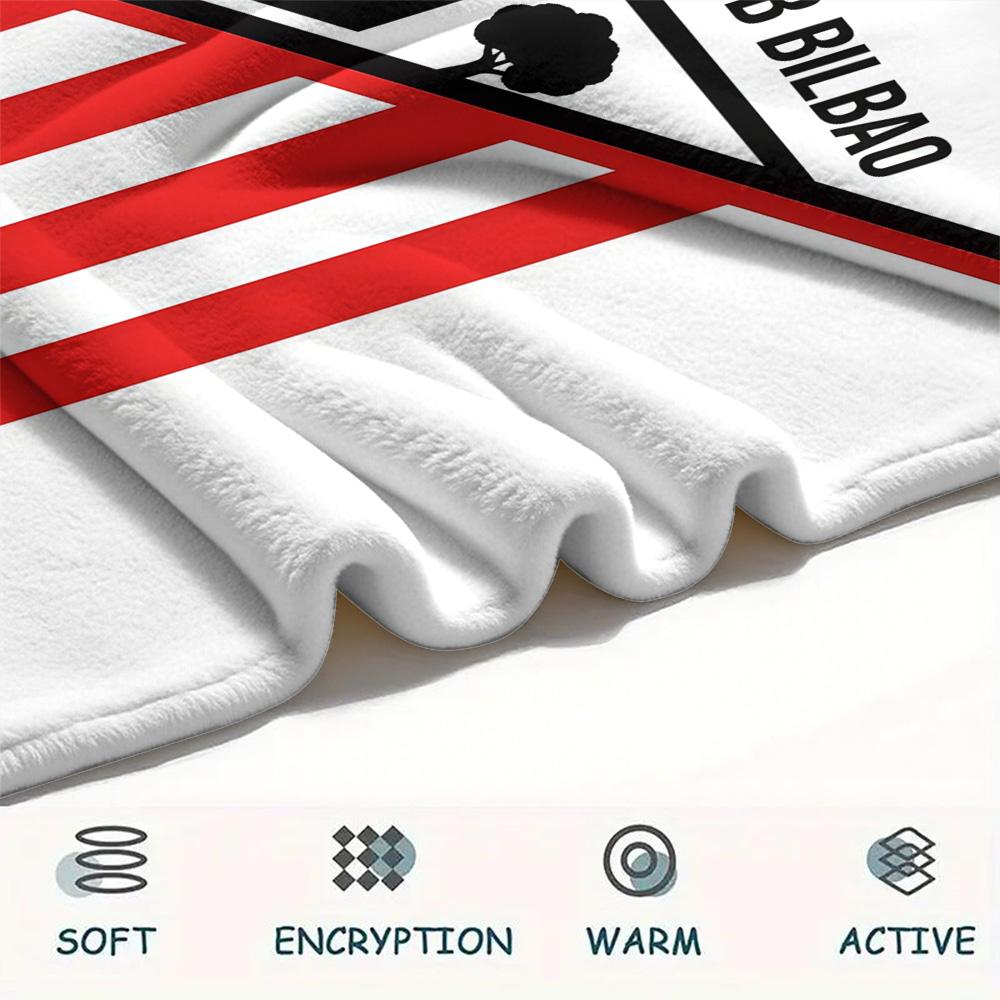 Athletic Club Flannel Blanket, High Quality Comfortable for All Seasons, Home Decor, Warmth and Comfort