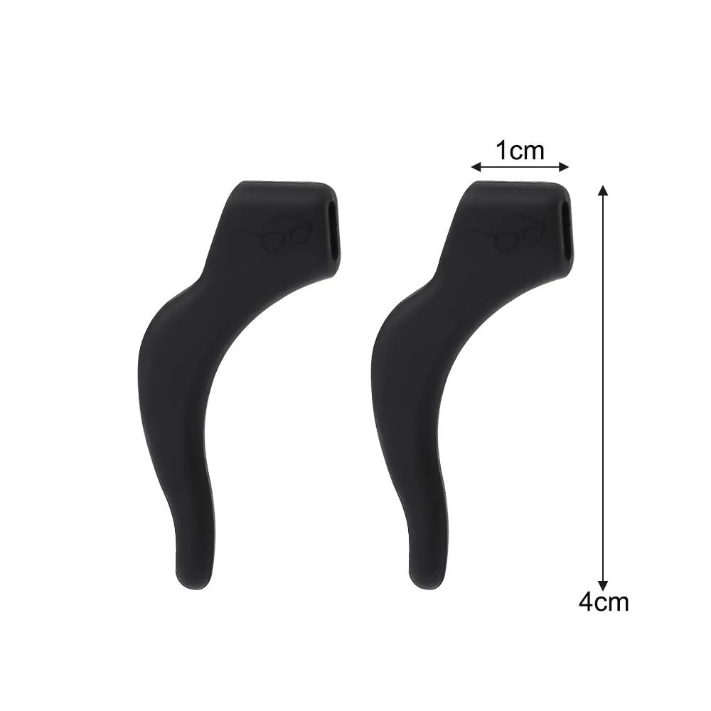 2-60pairs Silicone Anti-slip Ear Hooks Women Men Antiskid Glasses Leg Ear Sleeve Clear Anti-fall Eyewear Holder Accessories