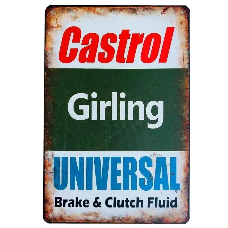 Vintage MOTOR OIL Metal Tin Sign Plaque RACING TEAM Decorative Plates For Garage Club Man Cave Bar Pub Hotel Cafe Wall Decor