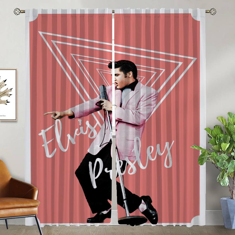 

Кухонные шторы 2 шт E-Elvis затемняющие шторы для комнаты 2 панели тюля для спальни перегородка домашний интерьер шторы оттенки W96xH183cmx2pcs-CL