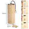 Japanese Antique Hand-Cranked Bamboo Wind Chimes: Ancient Style with Crystal and Copper Accents