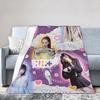 ILLIT Kpop Girl Group Blanket Flannel Print   Multifunction Ultra-Soft Throw Blanket for Bedding Office Rug Piece