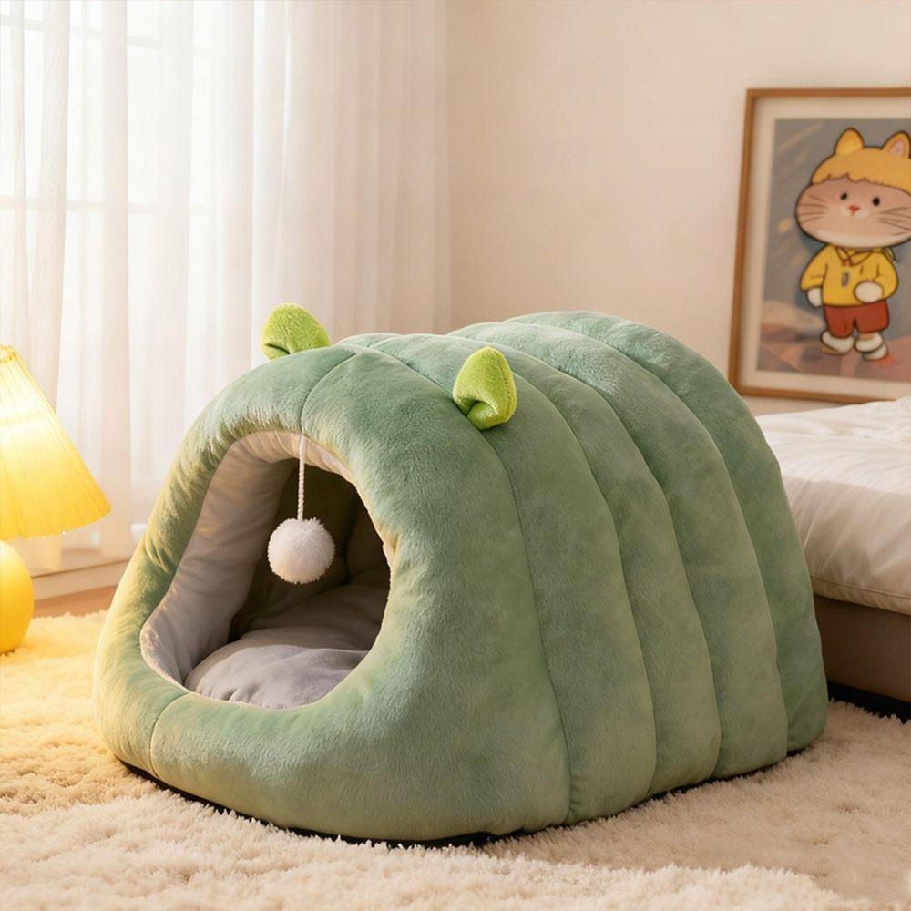 Comfortable Warm Soft Cat Cave Bed Cozy Deep Sleep Small Pet Bed Portable Pet Supplies Pet House Kennel Puppy