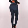 Fashion women solid color long jeans Classic High Waist Denim Skinny Jeans