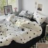 Bed Linen Bed Sheets Set Stripes Duvet Suit Cover Set Quilt Cover Bed Sheet Quilt Sets Queen Size Ins Blogger Comforter Sets