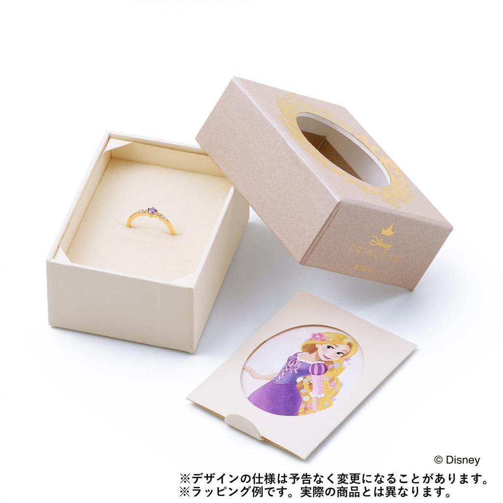 THE KISS Rapunzel on the Tower Disney Princess Rapunzel BOX with message Silver Necklace [The Kiss] DI-SN1403CB [Disney Collection] [Original card]