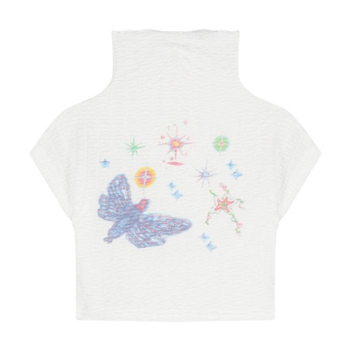 Dopamine Girl Wear Pink Sleeveless T-Shirt Women s Summer American Spice Girls Short Exposed Navel Sweet Cool Niche Top S белый