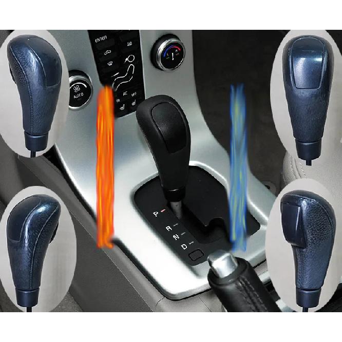 New Real Leather Gear Shift Knob Cover For Volvo S40 2004 2005 2006 2007 2008 2009 2010 2011 2012 2013 2014 Gear Ball Protector