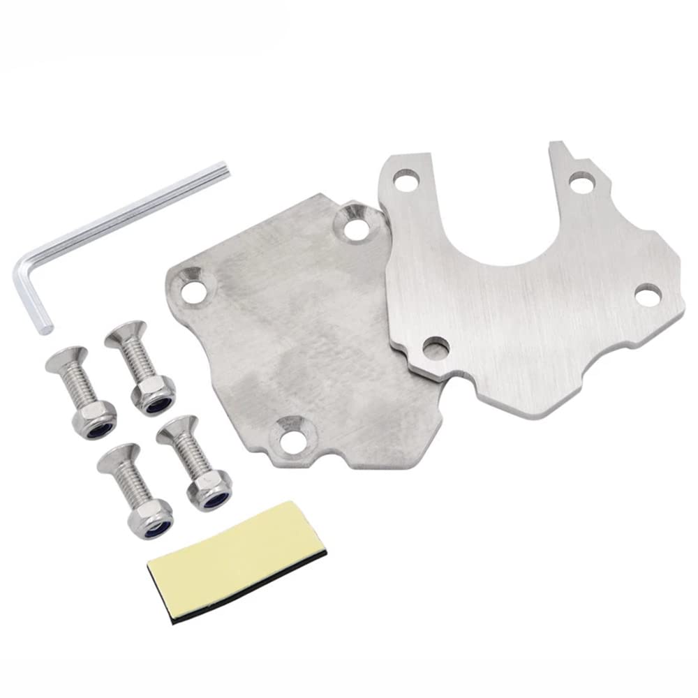 ZSADZS Universal Motorcycle Side Stand Extension Stretcher Bike Side Stand Kickstand Plate Universal Pad End Extension Stainless Steel Off Road