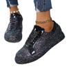 Plus Size 35-43 Shoes for Women Autumn Fashion Lace Up Platform Wedges Sequin Flats Sneakers Casual Sports Shoes Women Footwear