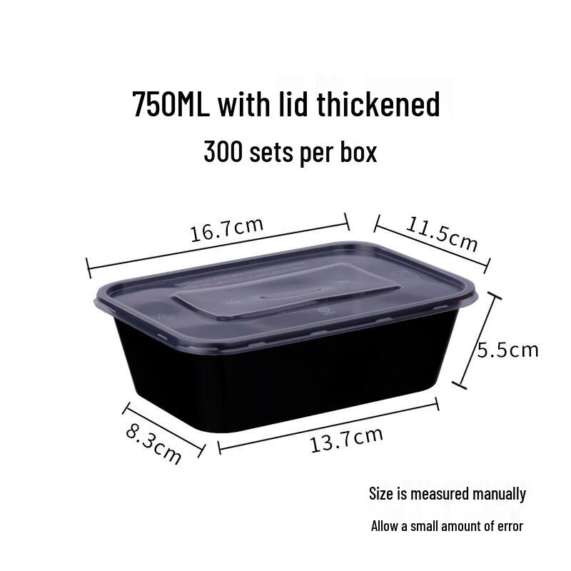 Rectangular Disposable Plastic Food Container