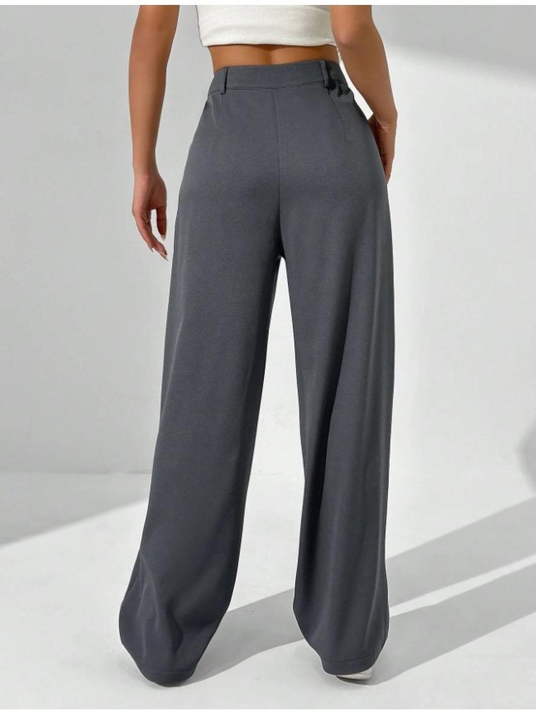 2026 New Loose Wide Leg Pants Women Striped Casual Trousers Loose Fit Long Pants Fashion Elegant Office Ladies Simple Long Pants