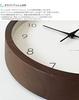 KATOMOKU Muku Clock 7 Brown Wall Clock Continuous Second Hand Controlled km-60BRRC 306mm (Radio Clock)