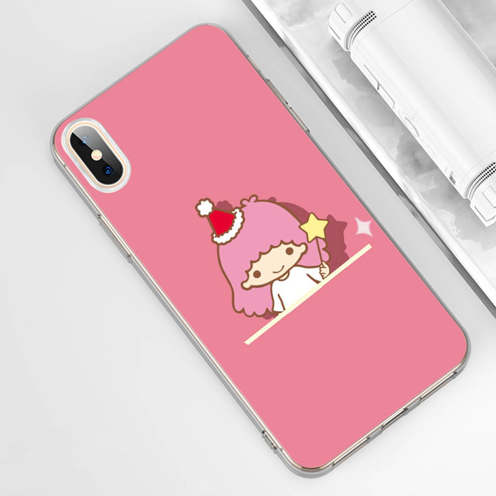 KT72 Little Twin Stars Case for Samsung A04 A14 A23 A34 A54 M23 M33 M52 M53 Realme 10 9 C30S C35 C55 VIVO Y02S Y21 Y33S Y51 X80 Pro Clear Cover