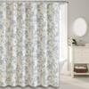 Blue Shower Curtain Floral Cotton  Shower Curtain for Bathroom Rural and Pastoral Style Small Fresh Flowers Plastic Curtain