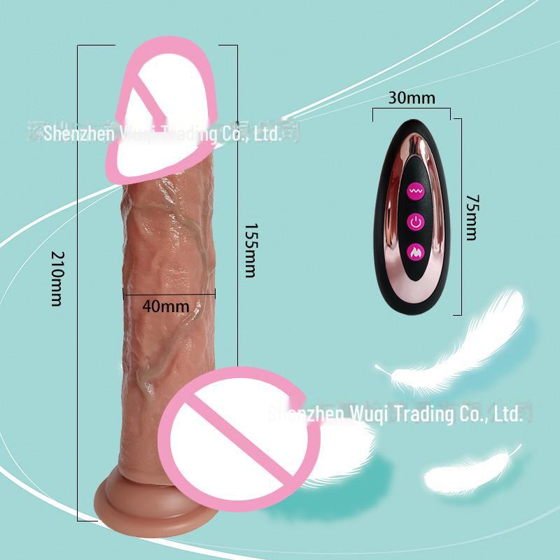 Electric Silicone Thrusting Dildo - Female Masturbator Sex Toy