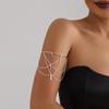 Silver Body Chain Zinc Zinc Alloy Armlet Adjustable Armband Vintage Upper Arm Bracelet  Summer