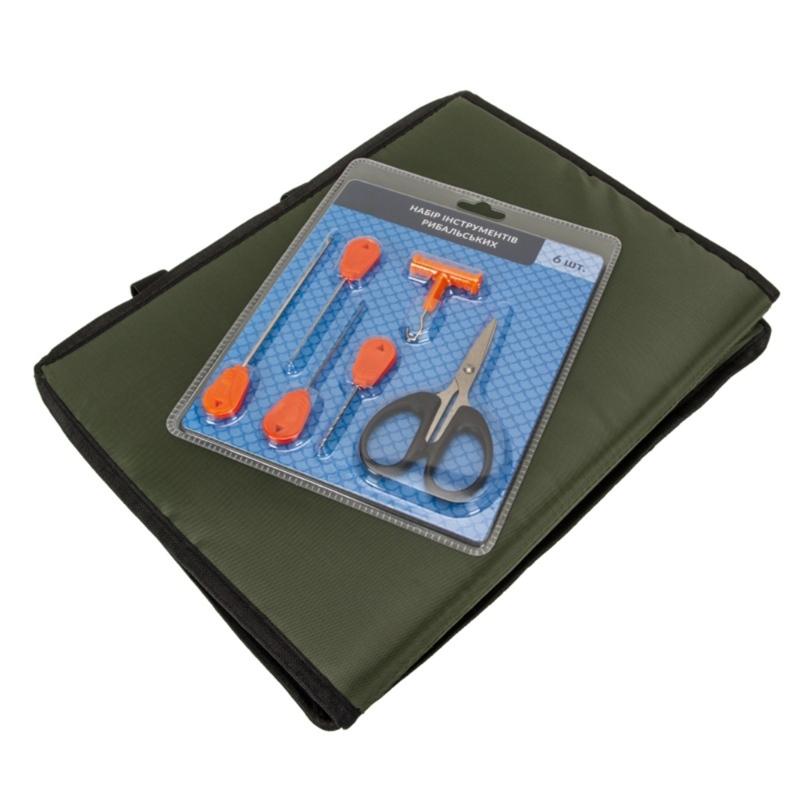 Foldable Carp Fishing Unhooking Mat with Baiting Needle Fish Protective Pad Landing Pad Outdoor Fishing Accessories 1