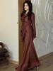 2025 Elegant Autumn European & American Two-Piece Suit: High-Waisted Skirt & Jacket