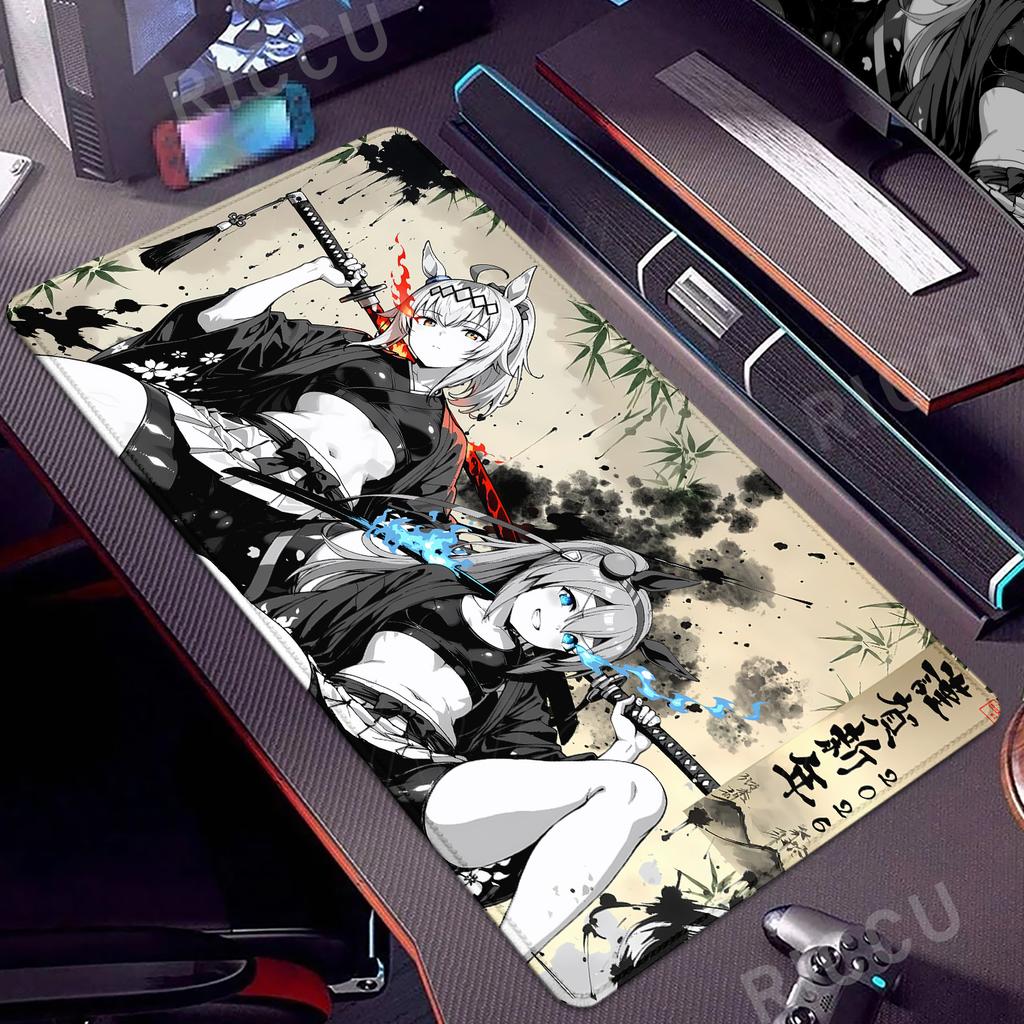 Tappetino per Mouse Umamusume Ragazza Anime Carina Oguri Cap Giocatore per Computer Tappetino Mouse Antiscivolo XXL HD Giocatore Tappetino da Scrivania Pretty Derby Accessori PC