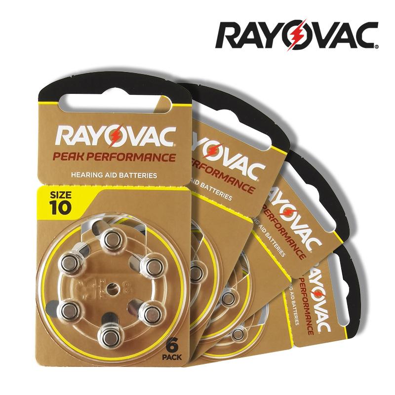 Rayovac A10 Zinc-Air Hearing Aid Battery - Original UK Import