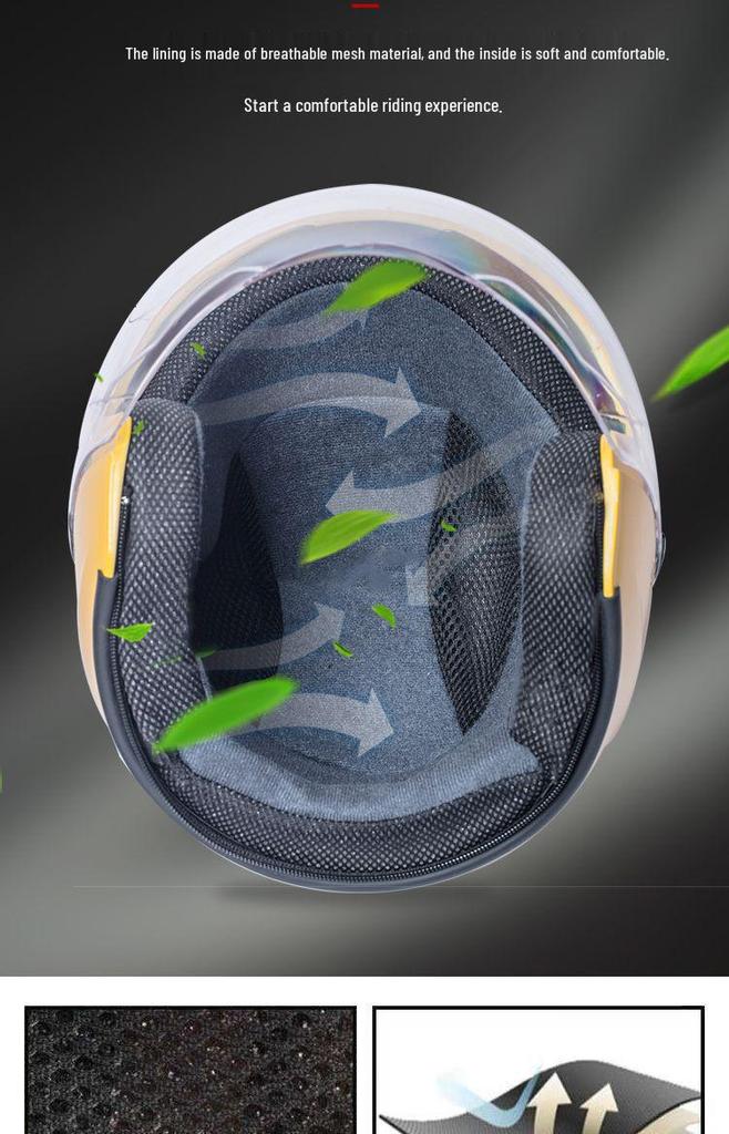 Universal All-Season Electric Helmet with Anti-Fog & Warmth, Dual Visors, for Men & Women