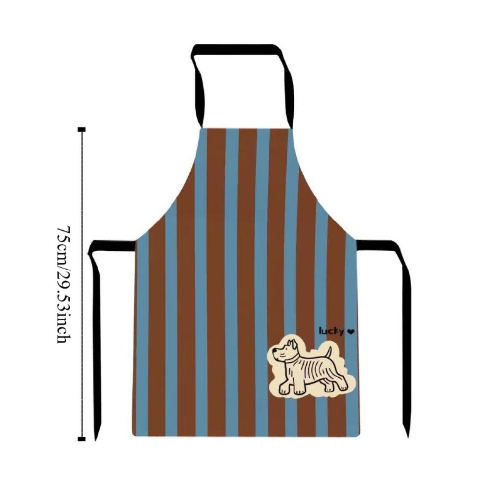 Anti Splash Kitchen Apron Cartoon Design Baking Apron Creative Cooking Apron  BBQ