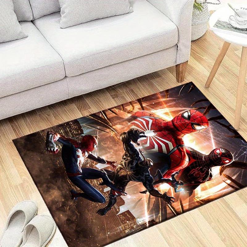 

1pc Spider-Man Pattern Area Rug Soft Flannel Floor Mat for Living Room, Office, Bedroom and Carpet, Sofa Coffee Table Floor Mat 60cm by 90cm