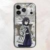 Creative D-Demon Anime Obanai Iguro Silicone Soft Phone Case For iPhone17,16,15,14,13,12,11 Pro Max Plus mini XS XR SE Cover
