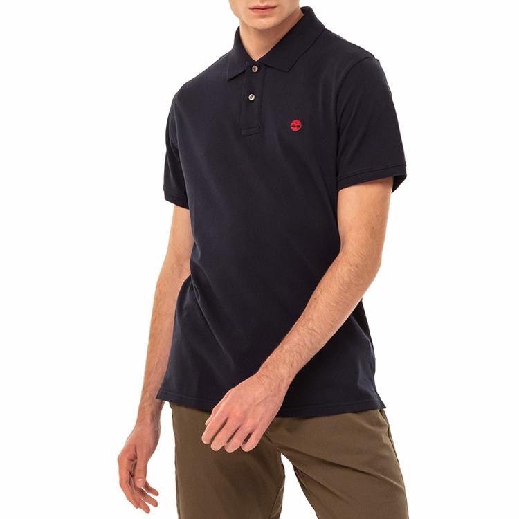 Timberland Breathable Classic Short Sleeve Polo Shirt Men Tops Deep-Navy A1S2N433
