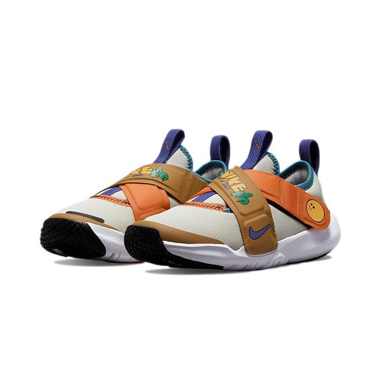 Nike Flex Advance Non-Slip Durable Breathable Low-Top Kids Running Shoes Kids Running Shoes Orange Yellow DO2348-041