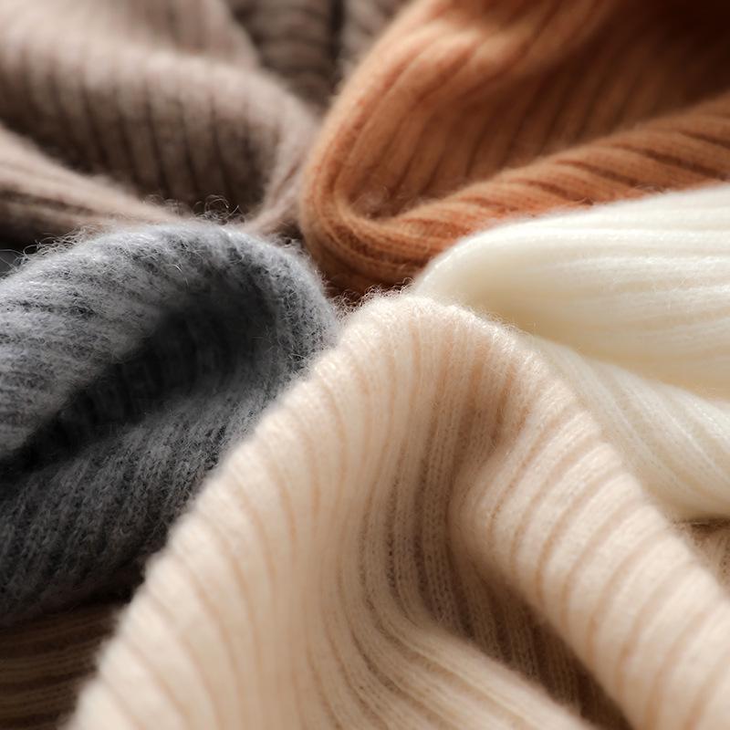 Women's U-Neck Cashmere Vest - Autumn/Winter 2023, Slim, Ribbed, Sleeveless with Wide Straps